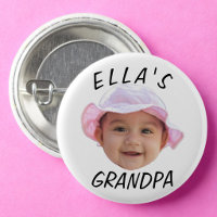 Custom Baby Face Photo Text Grandpa