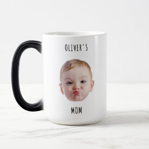 Custom Baby Face With Kids Photo Gift for Family Magic Mug