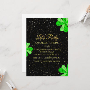 Custom Baby Let's Party Invitation Card PDF PNG, S