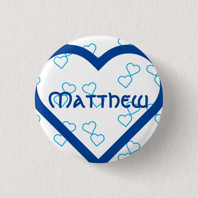 Custom baby name 3 cm round badge 1 inch round button (Front)