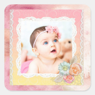 Custom Baby or Family Photo Stickers