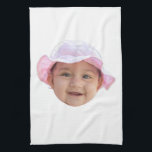 Custom Baby Photo, Baby Photo Face Kitchen Towel<br><div class="desc">Custom Baby Photo Face</div>