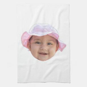 Custom Baby Photo, Baby Photo Face Kitchen Towel