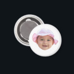 Custom Baby Photo, Baby Photo Face Magnet<br><div class="desc">Custom Baby Photo Face</div>