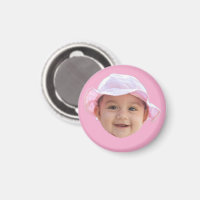 Custom Baby Photo, Baby Photo Face Pink