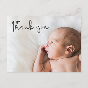 Custom Baby Photo baby shower thank you Announcement Postcard
