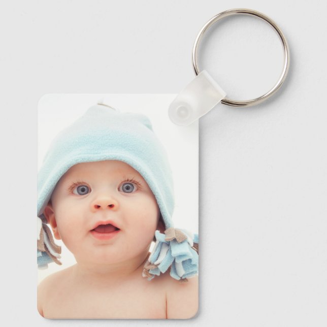 Custom Baby Photo Keychain (Back)