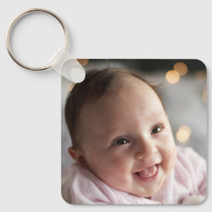Custom Baby Photo Keychain