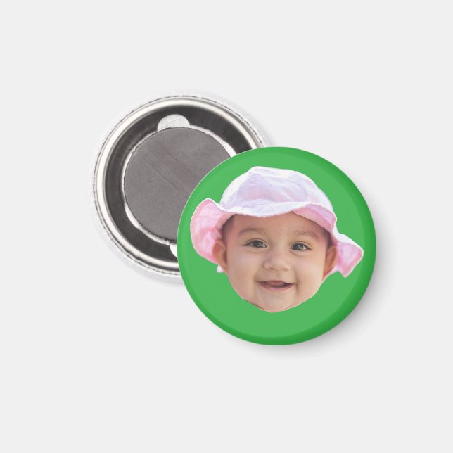 Custom Baby Photo Magnet (Front/Back)