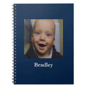 Custom baby photo personalized notebook