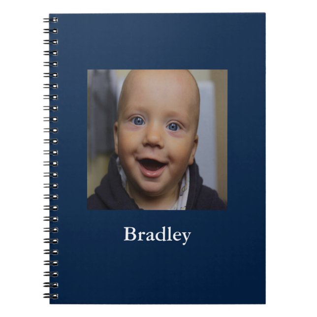 Custom baby photo personalized notebook (Front)