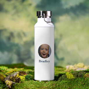 Custom baby photo personalized water bottle