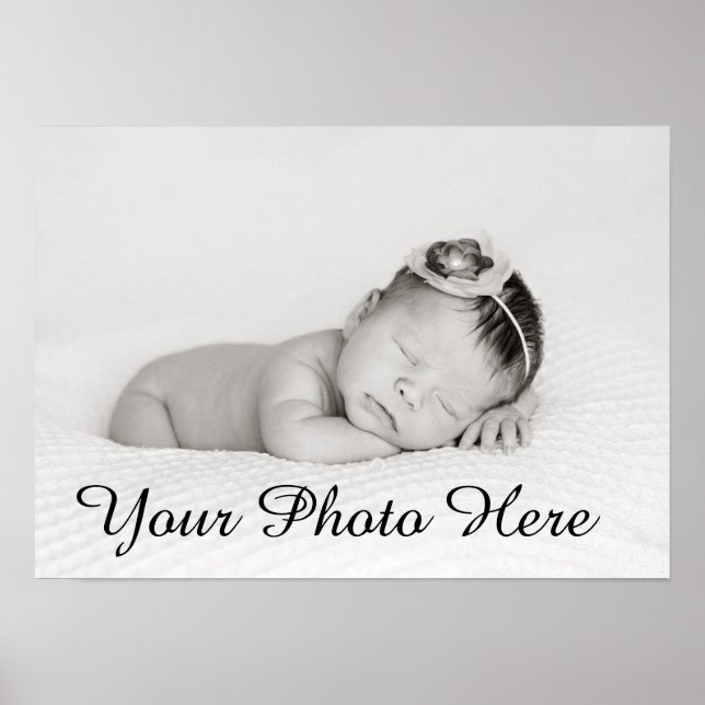Custom Baby Photo Print For Nursery Decor Gift (Front)