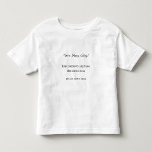 Custom Baby Reveal Card Toddler T-shirt