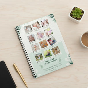 Custom Baby’s 1st Year Journey Photo Collage Notebook