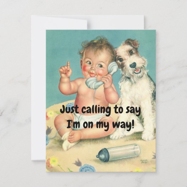 custom baby shower invitation (Front)