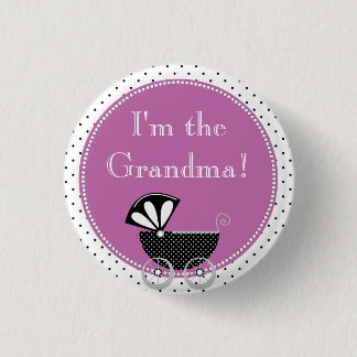 Custom Baby Shower Party I'm the Grandma Button