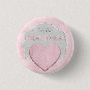 Custom Baby Shower Party I'm the Grandma Button