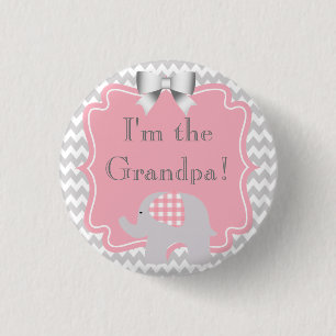 Custom Baby Shower Party I'm the Grandpa Button