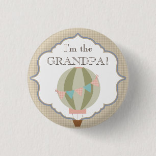 Custom Baby Shower Party I'm the Grandpa Button
