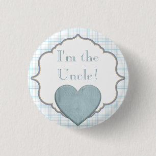 Custom Baby Shower Party I'm the Uncle Button