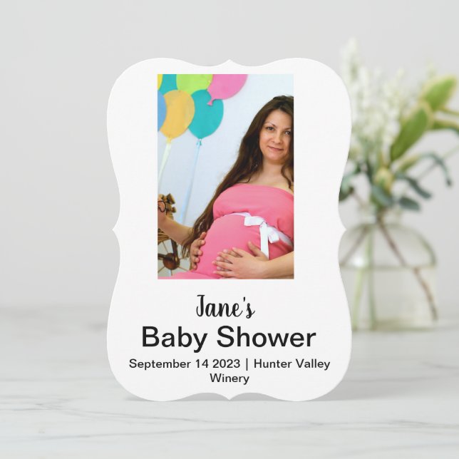 Custom baby shower photo  (Standing Front)