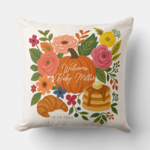 Custom Baby Shower Pillow - Little Pumpkin Baby