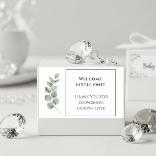Custom Baby Shower Stickers - Modern Simple Design
