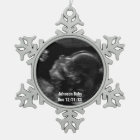 Custom Baby Ultrasound Photo Christmas Ornament