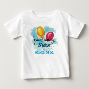 Custom Baby's First Birthday T-shirt