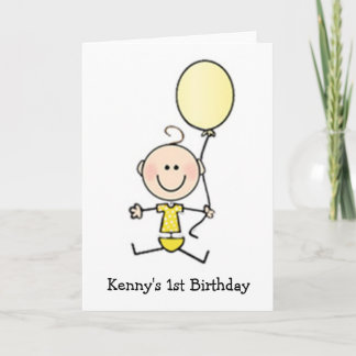 Custom Baby's First Card