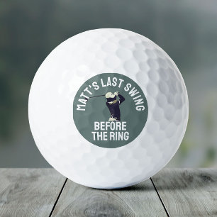Custom Bachelor Party Favour Golf Trip Groomsmen Balls