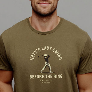 Custom Bachelor Party Favour Golf Trip Groomsmen T-Shirt