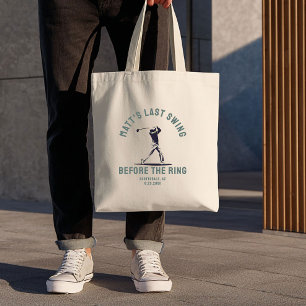 Custom Bachelor Party Favour Golf Trip Groomsmen Tote Bag