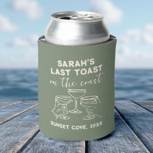 Custom Bachelorette Last Toast on The Coast Party Can Cooler