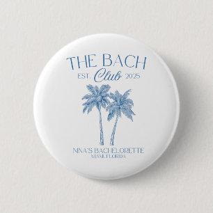 Custom Bachelorette Party Beach Bridal 2025  2 Inch Round Button