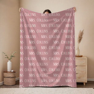 Custom Bachelorette Party Blanket Gift for Bride