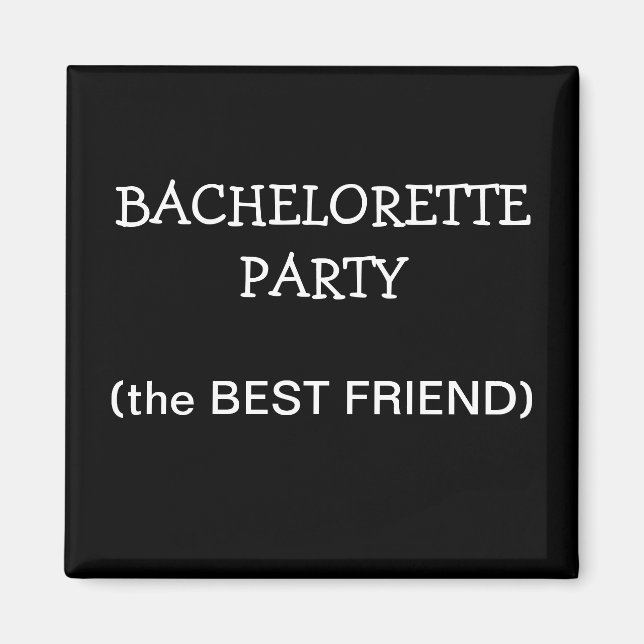 Custom Bachelorette Party ID Button Magnet (Front)