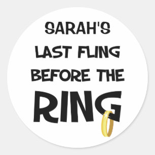 Custom Bachelorette Party stickers