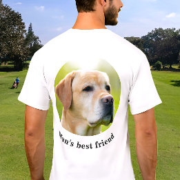 Custom Back Photo And Optional Text Personalized T-Shirt