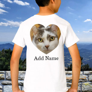 Custom Back Photo And Optional Text Personalized T-Shirt