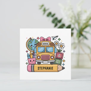 Custom Back-to-School Bus - Personalize