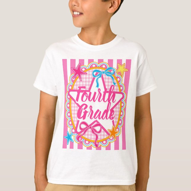 Custom Back to School Grade Gift Teacher Tees (Front)