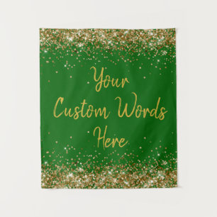 Custom Backdrop Birthday Party Photo Booth Emerald Tapestry
