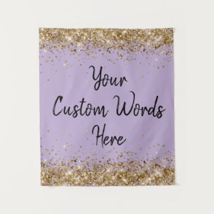Custom Backdrop Birthday Party Photo Booth Lilac Tapestry