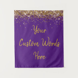 Custom Backdrop Birthday Party Photo Booth Purple Tapestry