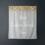 Custom Backdrop Birthday Party Photo Booth Silver Tapestry<br><div class="desc">custom backdrop for photo booth,  hen weekend wedding photobooth sparkly,  sweet 16 quinceanera 40th 50th,  sparkle birthday party personalized 30th,  fifteen 15th sweet sixteen 16th,  twenty-fifth 25th twenty first prop,  silver grey grey white gold,  son boy man husband grandson,  twinkle glitter anniversary 5th fifth,  bridal shower 20th 10th 80th</div>