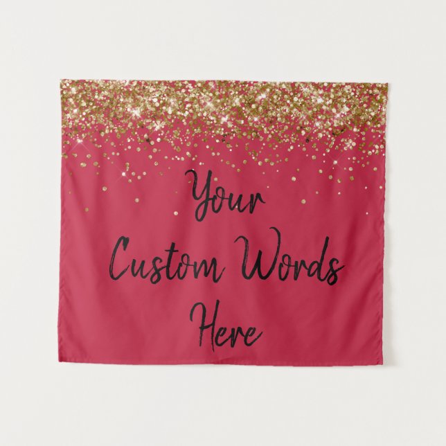 Custom Backdrop Personalized Photo Booth Back drop Tapestry (Front (Horizontal))