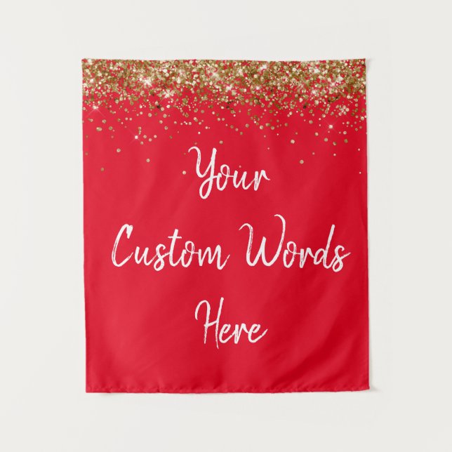 Custom Backdrop Personalized Photo Booth Back drop Tapestry (Front)
