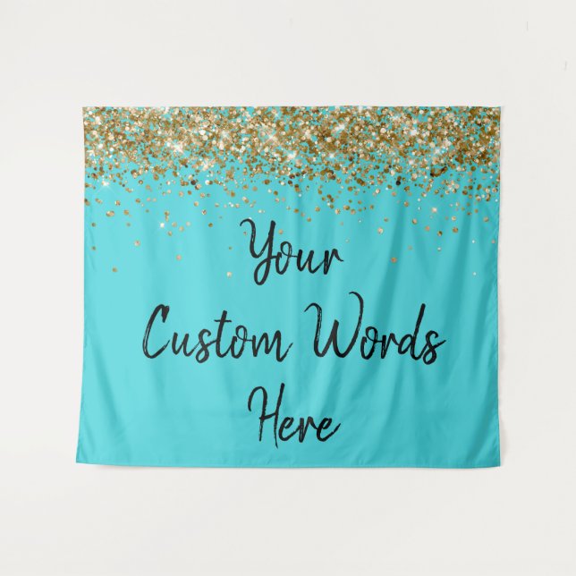 Custom Backdrop Personalized Photo Booth Back drop Tapestry (Front (Horizontal))